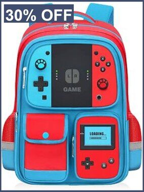 17in Gamer Boys Backpack for School - Large Capacity Water Resistant Bookbag